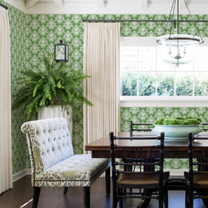 Keaton Green Medallion Wallpaper