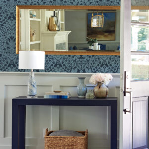 Marni Navy Fruit Damask Wallpaper