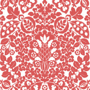 Marni Red Fruit Damask Wallpaper