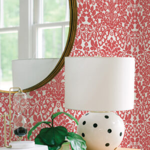 Marni Red Fruit Damask Wallpaper
