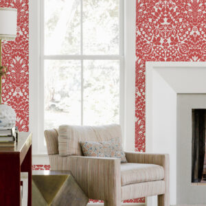 Marni Red Fruit Damask Wallpaper