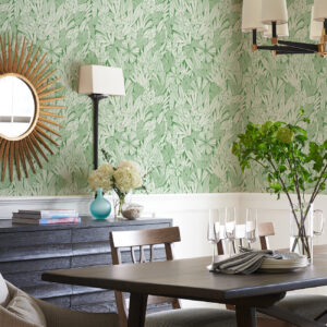 Bannon Green Leaves Wallpaper