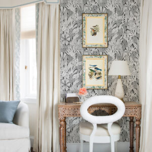 Bannon Black Leaves Wallpaper