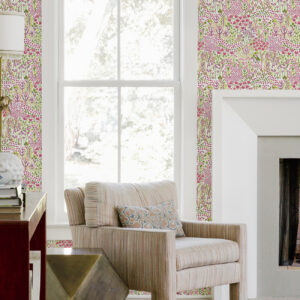 Chilton Pink Wildflowers Wallpaper