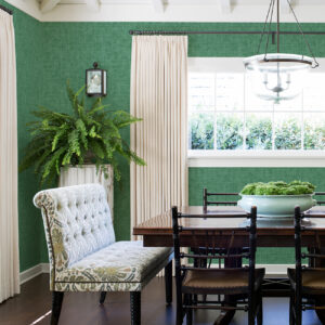 Emerson Green Faux Linen Wallpaper