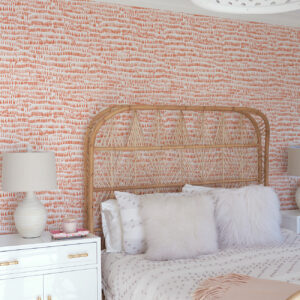 Runes Orange Brushstrokes Wallpaper