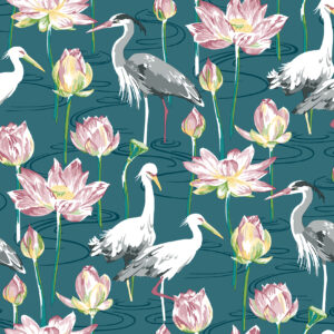 Barton Teal Heron Wallpaper