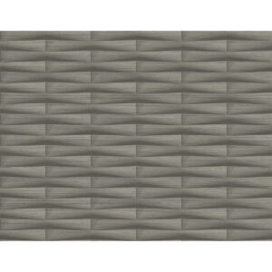 Gator Brown Geometric Stripe Wallpaper