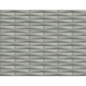 Gator Slate Geometric Stripe Wallpaper