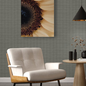 Gator Slate Geometric Stripe Wallpaper