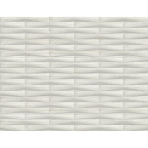 Gator Light Grey Geometric Stripe Wallpaper