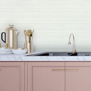 Shantung White Silk Wallpaper