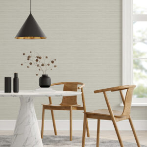 Shantung Slate Silk Wallpaper