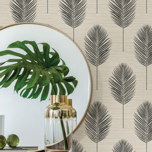 Bali Black Fern Wallpaper
