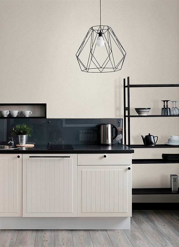 Apex White Weave Wallpaper - Image 2