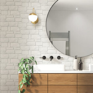 Casablanca White Stone Wallpaper