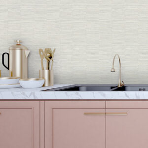 Jenga Light Grey Striped Column Wallpaper