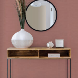 Moroccan Coral Sisal Texture Wallpaper