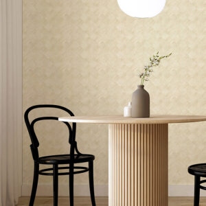 Thriller Cream Wood Tile Wallpaper