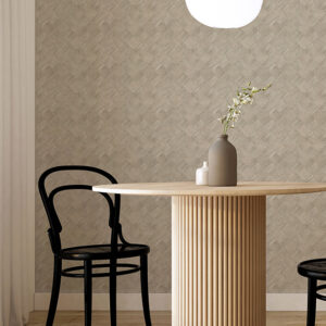 Thriller Grey Wood Tile Wallpaper