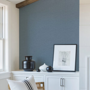 Salamander Blue Woven Wallpaper