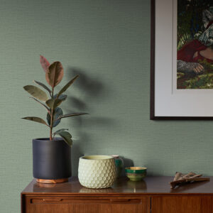 Salamander Light Green Woven Wallpaper
