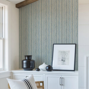 Hilton Blue Marbled Paper Wallpaper