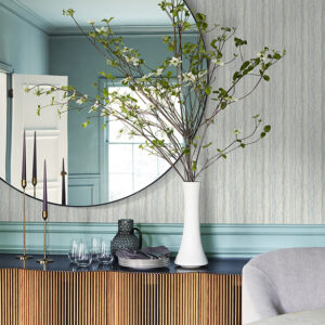 Hilton Aqua Marbled Paper Wallpaper