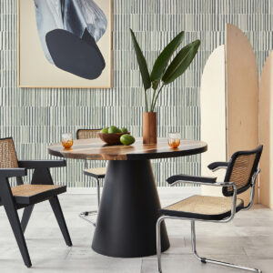 Sabah Slate Stripe Wallpaper