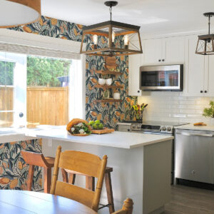 Meyer Teal Citrus Wallpaper