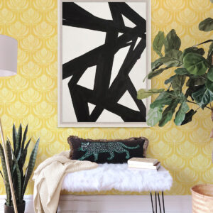 Palmier Yellow Lotus Fan Wallpaper