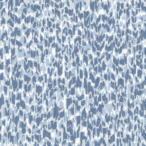 Flavia Blue Animal Print Wallpaper