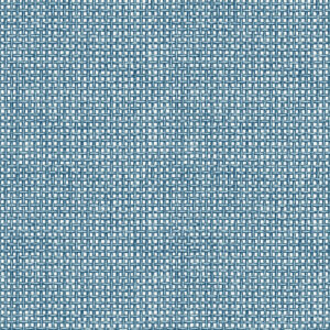 Zia Blue Basketweave Wallpaper