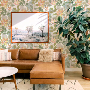 Koko Taupe Floral Wallpaper