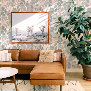 Koko Grey Floral Wallpaper