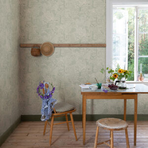 Bygga Bo Seafoam Woodland Village Wallpaper