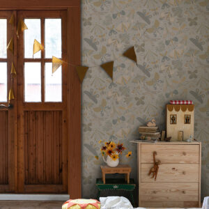 Flyga Light Blue Butterfly Bonanza Wallpaper