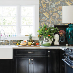 Flyga Apricot Butterfly Bonanza Wallpaper