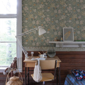 Midsommar Grey Floral Medley Wallpaper