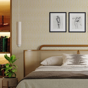 Lars Mustard Retro Wave Wallpaper