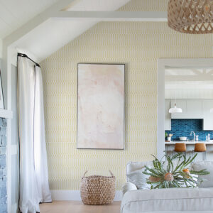 Lars Mustard Retro Wave Wallpaper