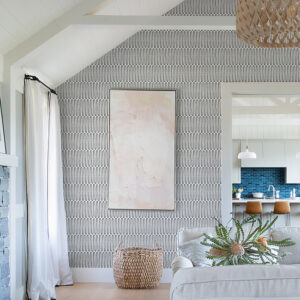 Lars Charcoal Retro Wave Wallpaper