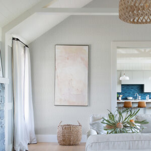 Lars Light Grey Retro Wave Wallpaper