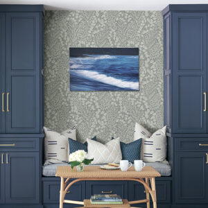 Elin Charcoal Berry Botanical Wallpaper