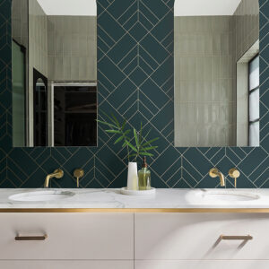 Sander Slate Geometric Wallpaper