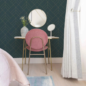 Sander Slate Geometric Wallpaper