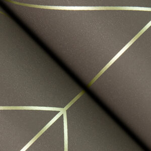 Sander Chocolate Geometric Wallpaper