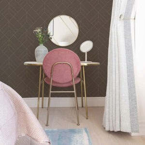 Sander Chocolate Geometric Wallpaper