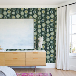 Sisu Evergreen Floral Geometric Wallpaper
