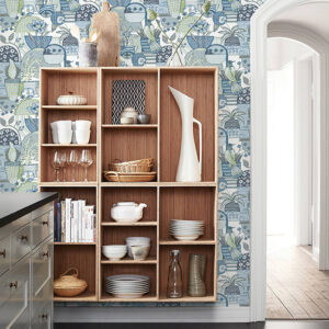 Fika Blue Blissful Birds & Blooms Wallpaper
